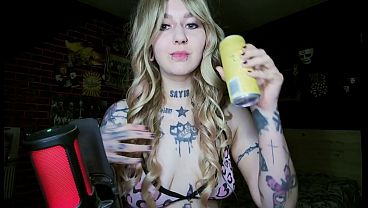 Ravishing Alternative Light-haired Drinking And Burping