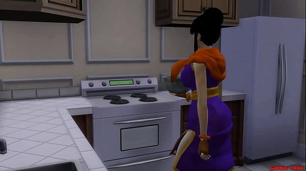 Dragon Ball Porn Epi 41 Jerk Cacha A Su Hijo Gohan Masturbándose Madre Follada Delante Su Marido
