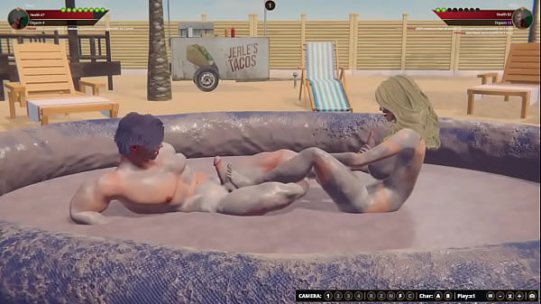 Misty Vs Okan (Undressed Fighter 3D)