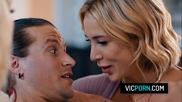 Lucky Hunk Rams His Smoking Platinum Neighbours Ashley Fires And Aiden Ashley