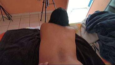 ¡QUIERO DESCANSAR, YA COGIMOS TODO EL PUTO DIA! Con La Esposa Del Vecino, Viene A Coger Conmigo Todo El Dia