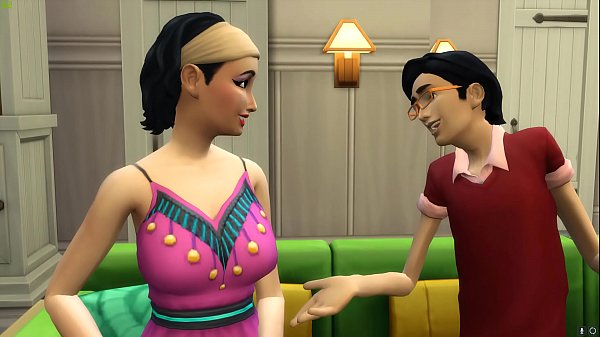 Stepmommy Playing A Game With Her Stepson And After That She Bang With Him