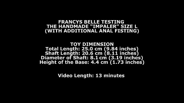 Francys Belle Testing The Handmade Impaler Size L (With Additional Ass Play Fist Fuck) TWT112