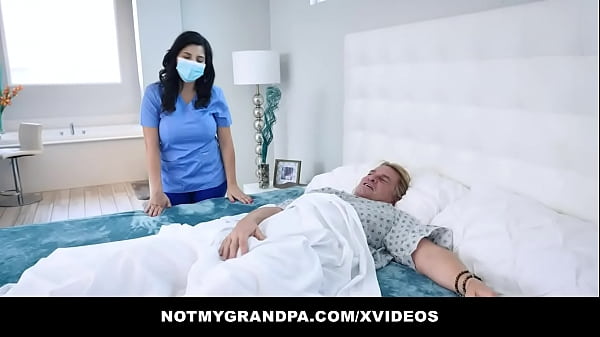 Striking Nurse Gabriela Lopez Lets Patient Cum On Her Massive Real Tits