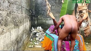 Ebony Hotbabe Outside Sex Tape Screwing So Intense