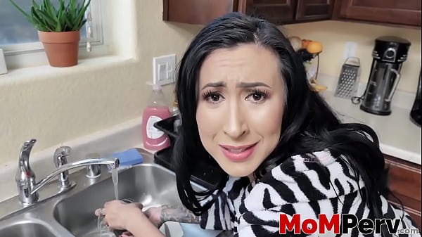 Inked Lily Lane Tantalized Into Penetration By Stepson