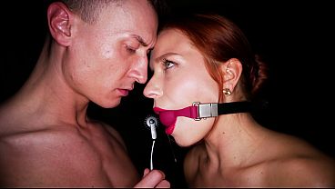 Ballgagged Redhead Clemence Audiard Gets Ravaged By Massive Cock!
