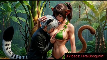 Donguri Breastfeeding From A Frantic Anime Monkey Mature In Japanese Jungle - Hentai A.I.