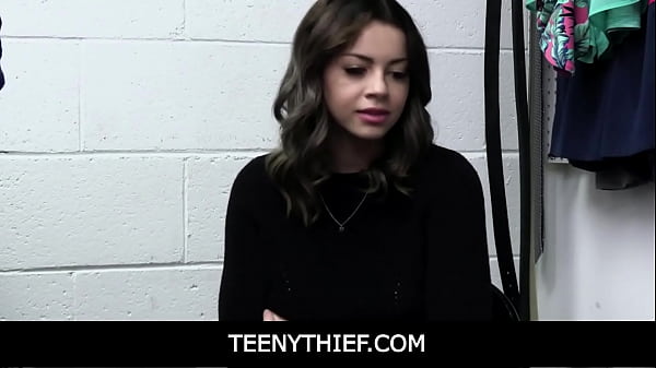 TeenyThief- Giant Breasts Coed Caught Shoplifting Stuffed By Two Officer Boys - Bella Luna