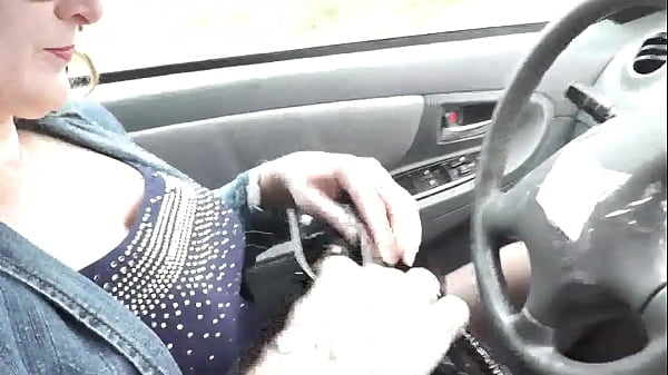 Sultry COUGAR Frina Stopped Car On Side Of Road, Rubs Juicy Pussy, Gets A Strong Orgasm.