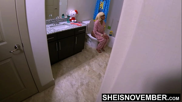 HD I Caved My Form To Stepfather For Standing Extreme Rear Entry Pounding After Pissing First In My Pajamas, Pretty Light-haired Ebony Stepdaughter Sheisnovember Having Prohibited