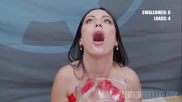 PremiumBukkake - Sapphire Drinks 95 Massive Mouthful Cumshots