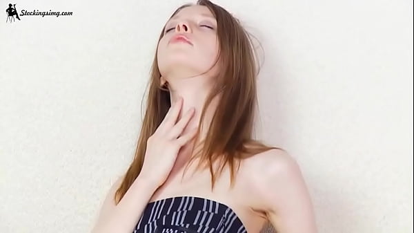 Pale Teen Taunting In Tights