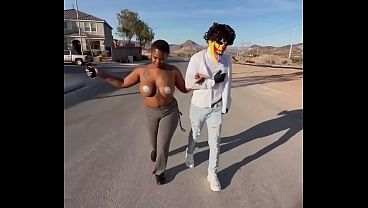 Gibby The Clown & Minx Nudist Taking A Stroll Through Henderson NV