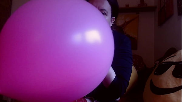 Italian Milf Erupts On Top Of The Balloons All Wet