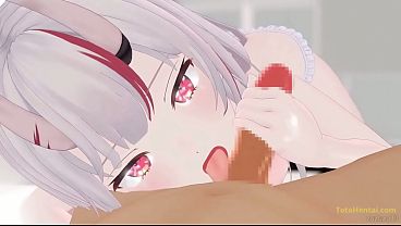 Las VTubers Rindo Chihaya, Nakiri Ayame Y Shirakami Fubuki Sacando Leche De Jóvenes Pajilleros