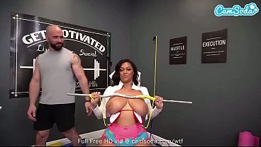 Camsoda - Massive Real Tits Ashlyn Peaks Gets Plowed By Personal Trainer