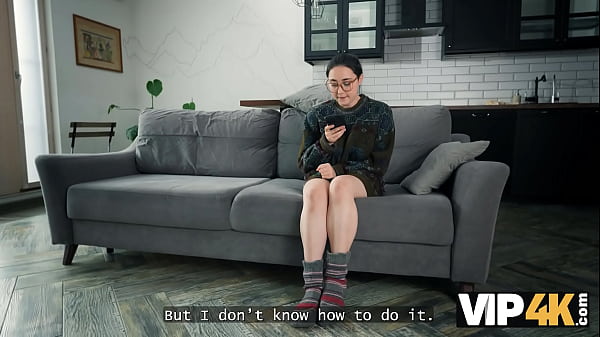 VIP4K. Big Titty Virgin Is Learning How To Be A SKANK!