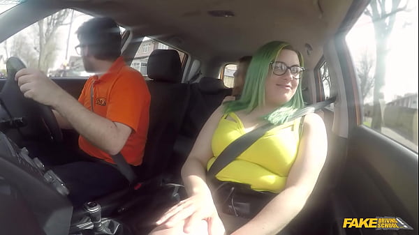 The SEX PARTY Test For A Free-for-all Newbie With BBW - Fake Driving School