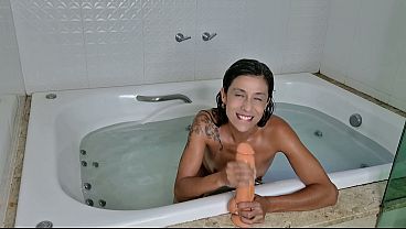 Ramming Myself And Milk Off Instructions Inside A Sultry Tube JOI