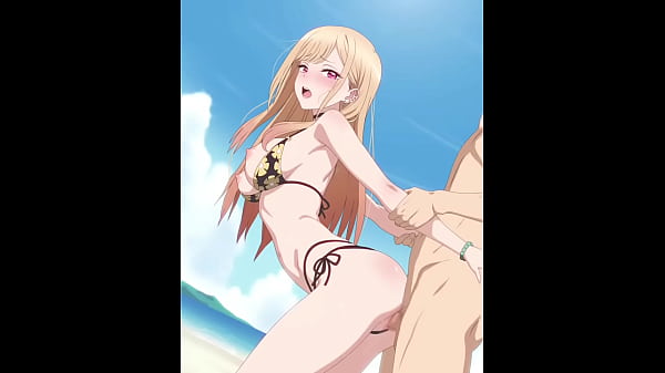 Kitagawa Marin Stuffed At The Beach