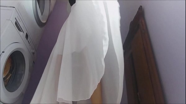 What A Frisky Housewife! All Unclothed And Struggling With The Vacuum Cleaner