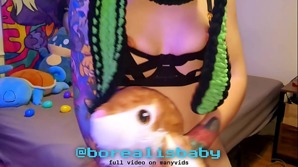 Inked Doll Delivers Easter Bunny Plushie A Shower In Bed