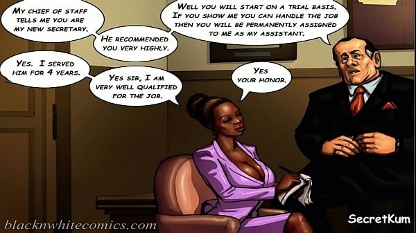 The Mayor S1 Ep. 1 - Young Black Lady Job Interview To Become The Mayor's Clerk - Interracial Smash