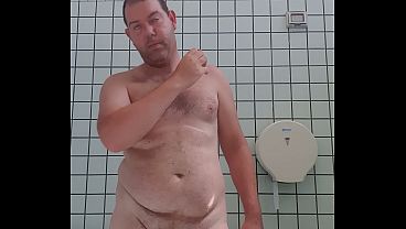 Unclothed Boy In Bathroom
