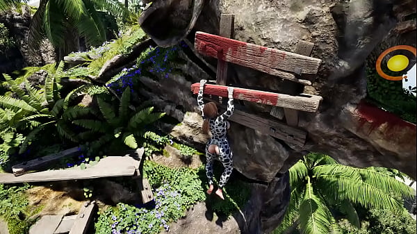 Lara Croft Learns To Climb Rocks And Giant Members. Game