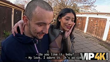 VIP4K. He Wanted To Buy A Car, But Instead Sold His Girlfriend's Snatch To A Stranger