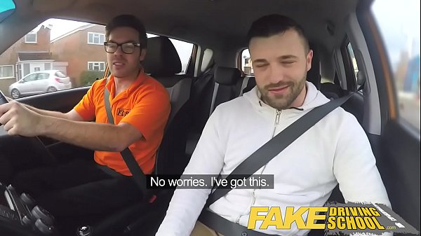 Fake Driving School Lucky Young Lad Tempted By His Chesty Milf Examiner