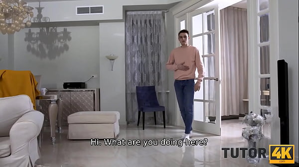 TUTOR4K. Sex With Beefcake Is Better For Teacher Than Paying Mammoth Debt Off