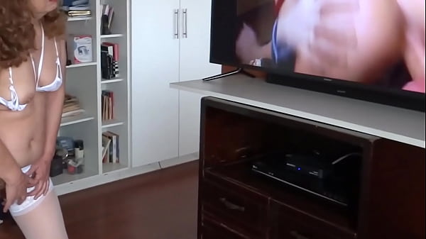 My Latin Wifey, 58-year-old Step Mother, Cherishes To Masturbate Watching Porn In Front Of The Maid's Teenage And Asks Him To Fuck Her