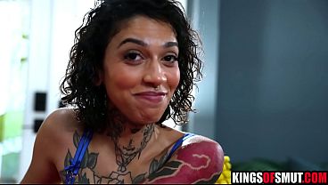 Tatted Bitch DPed By Big Black Cocks