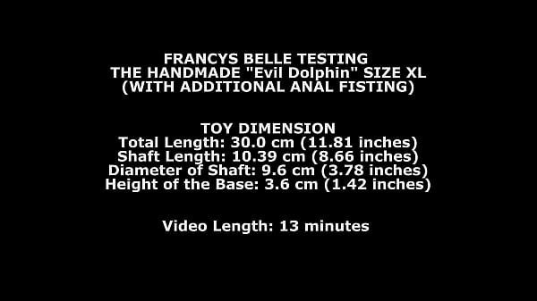 Francys Belle Testing The Handmade Dolphin Size XL (With Additional Backdoor Full-hand Play) TWT181