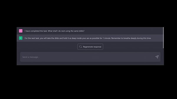 Ai Disciplines My Ass Working A Dildo And My Stretch - Can You Follow The Backdoor Training Session? - Intense Butt Sex Training With LLM ChatGPT GPT4ALL Anal Trainer Video