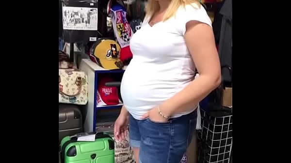 Candid Pregnant At Gift Shop