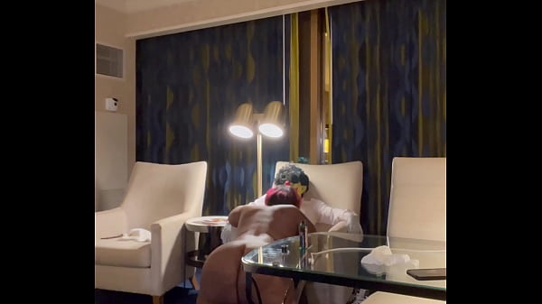 Ms. Marshae Milks The Life Out Of Gibby The Clown At Mandalay Bay Resort In Las Vegas