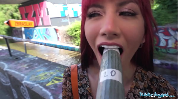 Public Agent Lovely Face Round Booty And Juicy Pussy Risky Public Fun