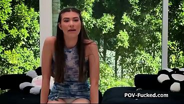 Lean Brunette Slams On Casting Like A Kinky Hoe