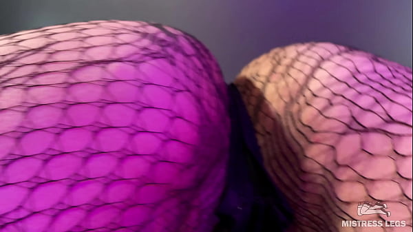 POV Butt And Toes Adore Madam In Black Fishnet Pantyhose 4K