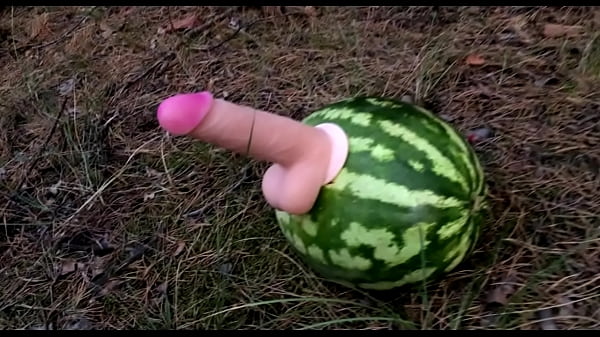 I Found A WATERMELON In The Forest And Railed It With Two Members / Male Orgasm / Russian Naughty Talk / Dildo
