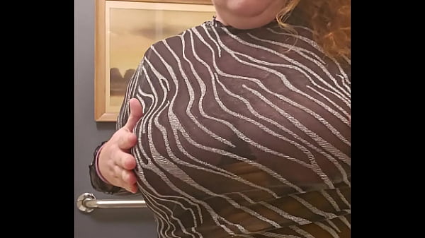 Enormous Tittys Coming Out In The Rub Bathroom