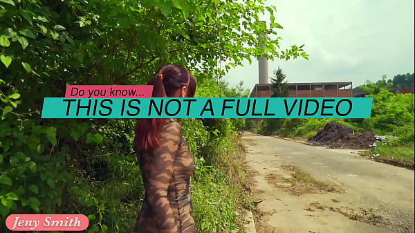 Stealth Mission. Jeny Smith Enters An Abandoned Building Stripped