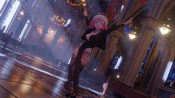 [MMD] NUN TEASING STRIP | BLACKPINK - How You Like That