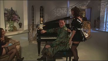 Honey The Maid Screwed By Two Stiff Stallions As Part Of Her Duties
