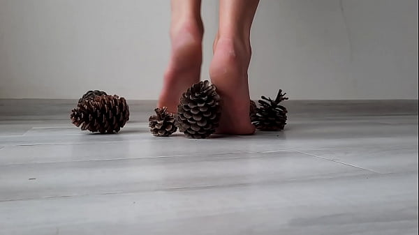 Tempting Soles Dominatrix Nika. Trampling Bumps With Bare Toes.