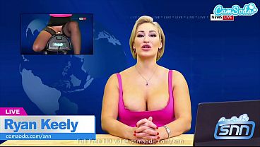 Camsoda - Giant Breasts STEPMOM Ryan Keely Relishes Sybian While Reading The News