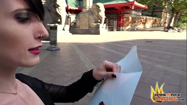 PublicSexDate - Dainty Goth Young-babe Lou Nesbit Dicked Down By Blind Date